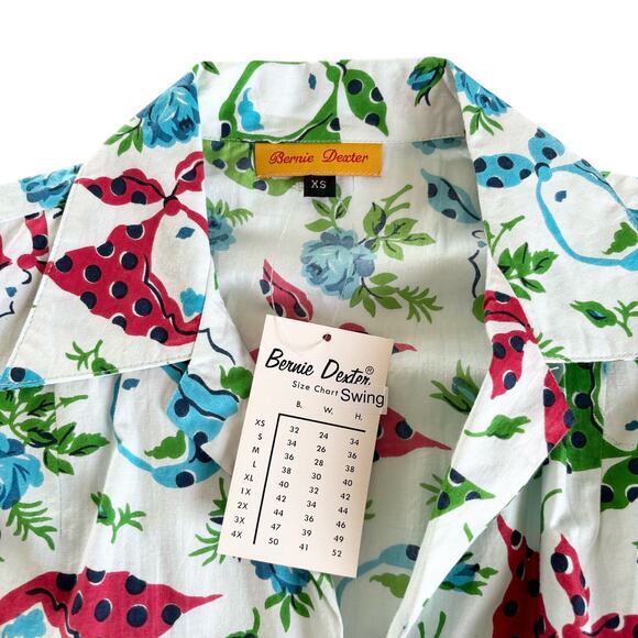 Bernie Dexter Connie Bandanna Vintage Pin Up Inspired Kelly Swing Dress Size XS - Picture 4 of 9